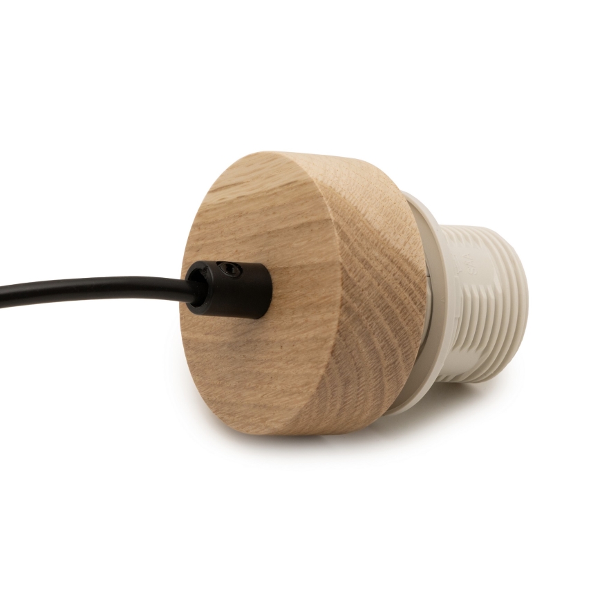 Brilagi - Захранващ кабел PARTY 1xE27/60W/230V, диаметър 10 см, дъб