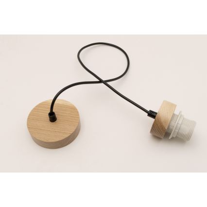 Brilagi - Захранващ кабел PARTY 1xE27/60W/230V, диаметър 10 см, дъб
