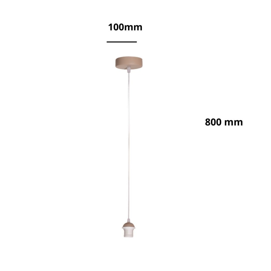 Brilagi - Захранващ кабел PARTY 1xE27/60W/230V Ø 10 см бежов