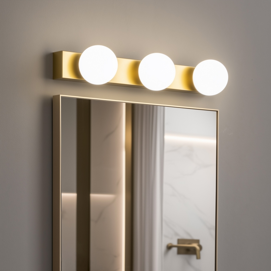 BRILAGI - Комплект 2x LED стенен осветител за баня HOLLYWOOD 3xLED/3W/230V 39 cm IP44 златист