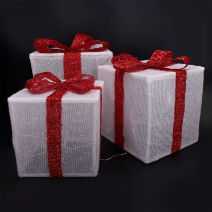 Brilagi - Комплект 3x LED външна коледна украса LED/2,6W/3xAA IP44 подаръци