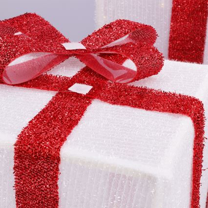 Brilagi - Комплект 3x LED външна коледна украса LED/2,6W/3xAA IP44 подаръци