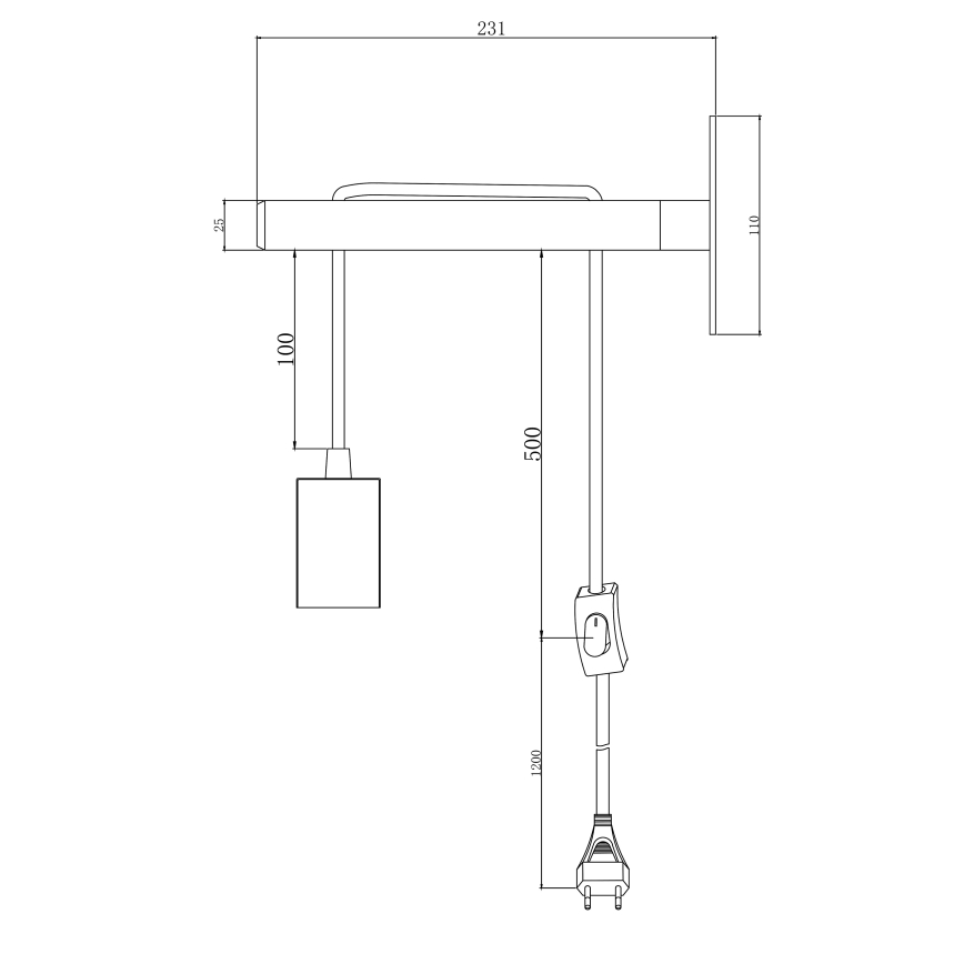 Brilliant - Аплик JARBO 1xE27/60W/230V