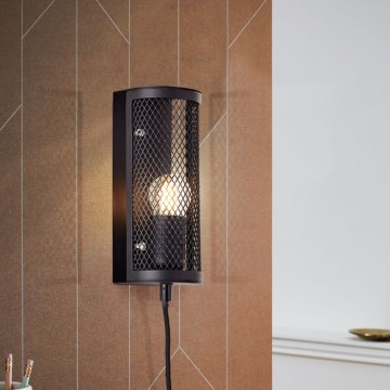 Brilliant - Аплик MAZE 1xE27/40W/230V черен