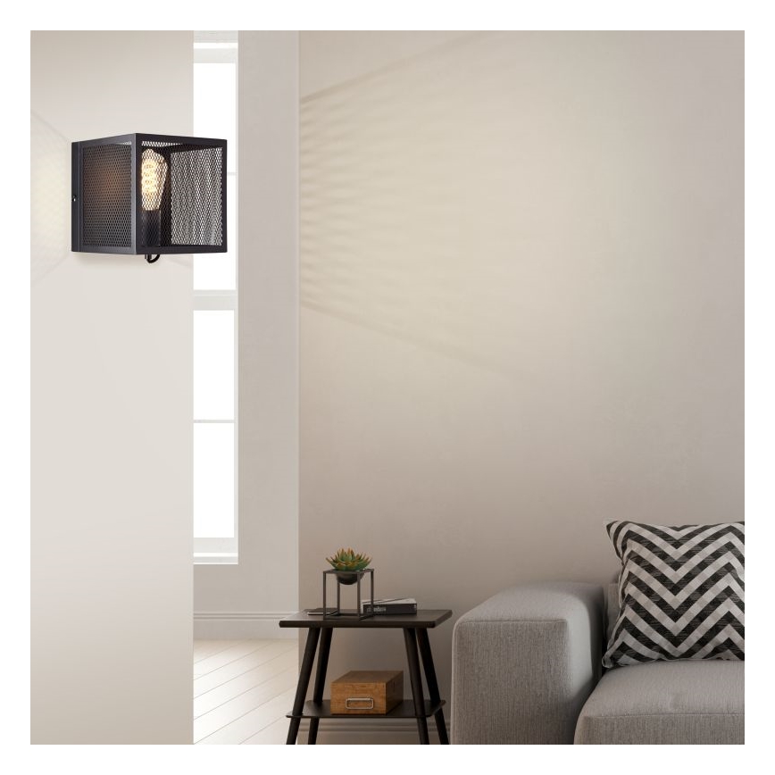 Brilliant - Аплик MAZE 1xE27/40W/230V черен