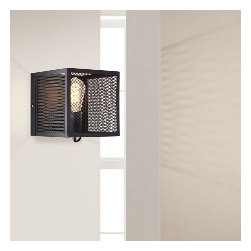 Brilliant - Аплик MAZE 1xE27/40W/230V черен