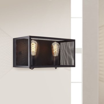 Brilliant - Аплик MAZE 2xE27/40W/230V черен