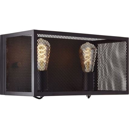 Brilliant - Аплик MAZE 2xE27/40W/230V черен