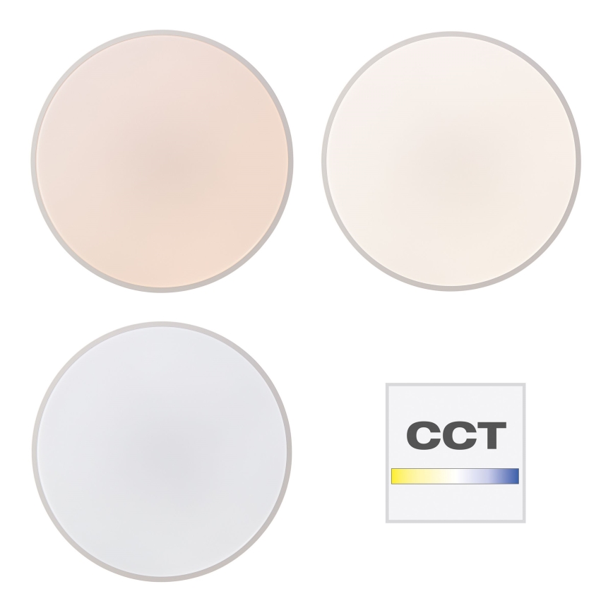 Brilliant - димируемо таванно осветително тяло SLIMLINE LED/60W/230V 3000-6500K, диаметър 49 см, бяло + дистанционно управление