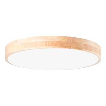 Brilliant - Димируем таванен плафон SLIMLINE LED/60W/230V 3000-6500K диаметър 45 см, каучуково дърво, с дистанционно управление