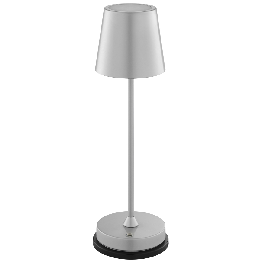Brilliant - Димируема презареждаема сензорна външна настолна лампа ELORA LED/2,5W/5V 2700K 2600 mAh IP44 сребриста