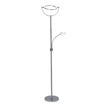 Brilliant - димируема LED подова лампа DEMIAN 2xLED/12W/230V в лъскав хром