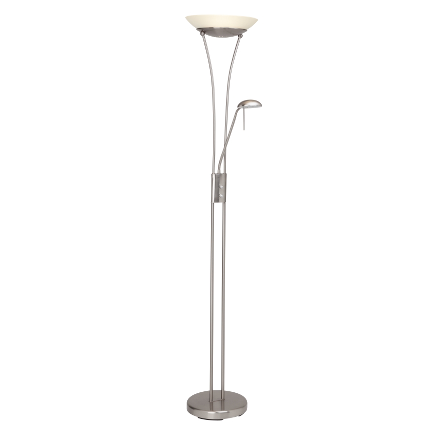 Brilliant - Димируема LED стояща лампа FINN 2xLED/13W/230V матов хром