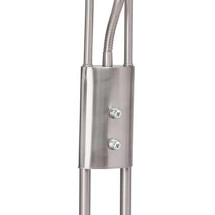 Brilliant - Димируема LED стояща лампа FINN 2xLED/13W/230V матов хром