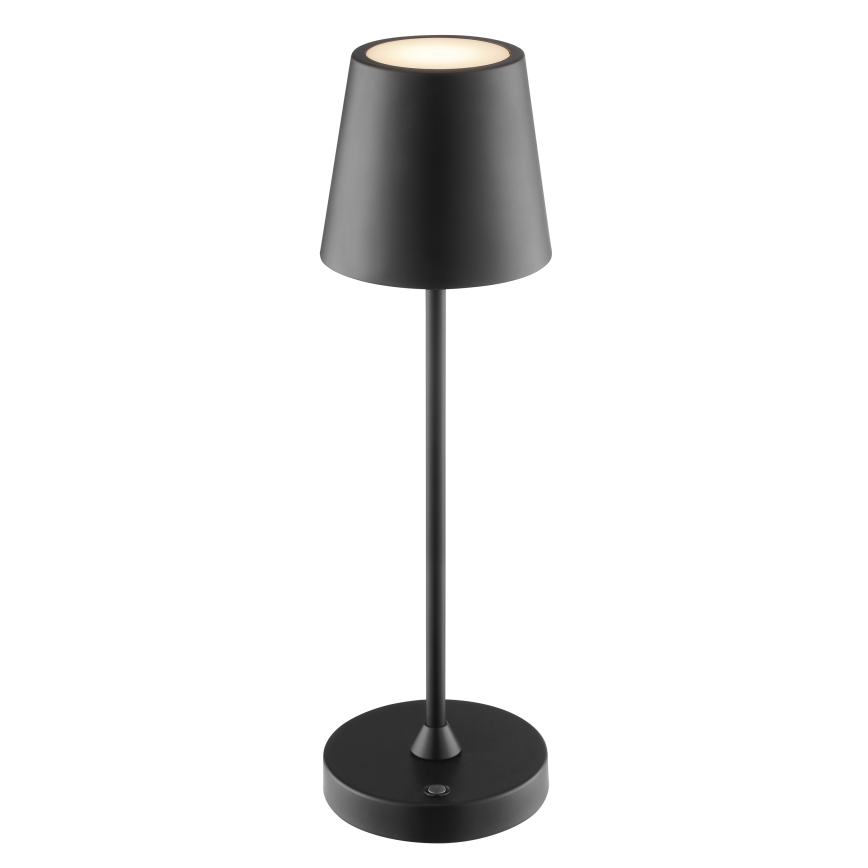 Brilliant - LED димируема презареждаема сензорна външна настолна лампа ELORA LED/2,5W/5V 2700K 2600 mAh IP44 черна
