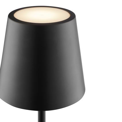 Brilliant - LED димируема презареждаема сензорна външна настолна лампа ELORA LED/2,5W/5V 2700K 2600 mAh IP44 черна