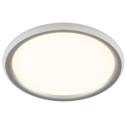 Brilliant - LED димируемо таванно осветително тяло CARLOZ LED/16W/230V Ø 30 см бял/ сив