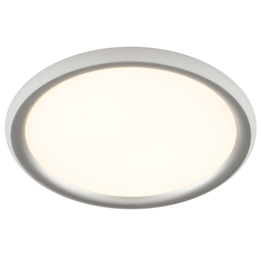 Brilliant - LED димируемо таванно осветително тяло CARLOZ LED/16W/230V Ø 30 см бял/ сив
