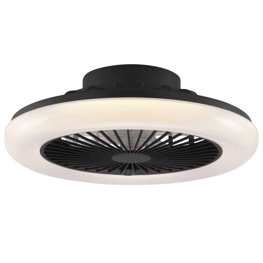Brilliant - LED димируемо таванно осветително тяло с вентилатор MONTERO LED/20W/230V 2700-6500K Ø 42 см черно + дистанционно управление
