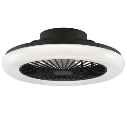 Brilliant - LED димируемо таванно осветително тяло с вентилатор MONTERO LED/20W/230V 2700-6500K Ø 42 см черно + дистанционно управление