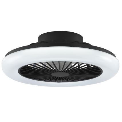 Brilliant - LED димируемо таванно осветително тяло с вентилатор MONTERO LED/20W/230V 2700-6500K Ø 42 см черно + дистанционно управление
