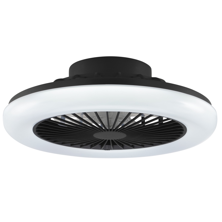 Brilliant - LED димируемо таванно осветително тяло с вентилатор MONTERO LED/20W/230V 2700-6500K Ø 42 см черно + дистанционно управление