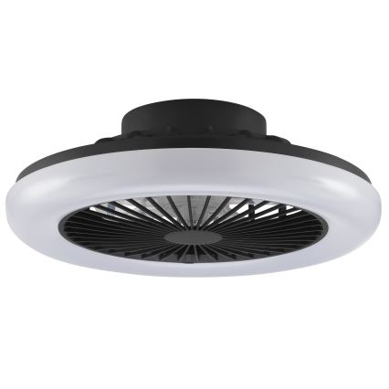 Brilliant - LED димируемо таванно осветително тяло с вентилатор MONTERO LED/20W/230V 2700-6500K Ø 42 см черно + дистанционно управление
