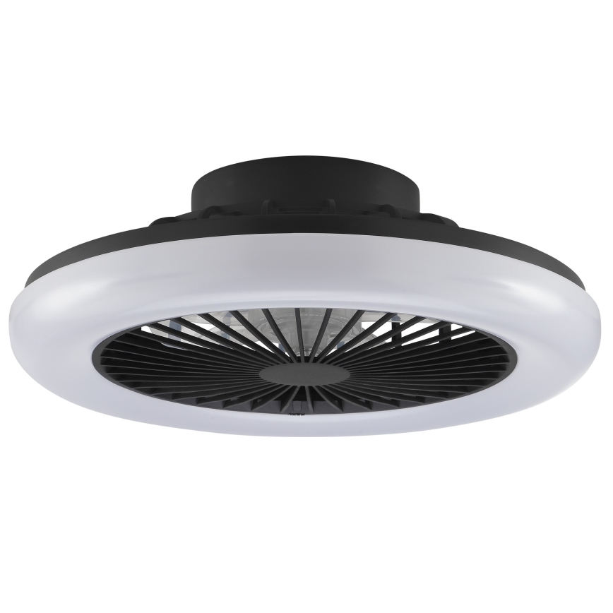 Brilliant - LED димируемо таванно осветително тяло с вентилатор MONTERO LED/20W/230V 2700-6500K Ø 42 см черно + дистанционно управление