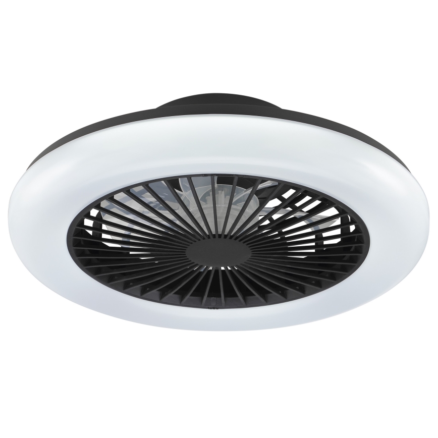 Brilliant - LED димируемо таванно осветително тяло с вентилатор MONTERO LED/20W/230V 2700-6500K Ø 42 см черно + дистанционно управление