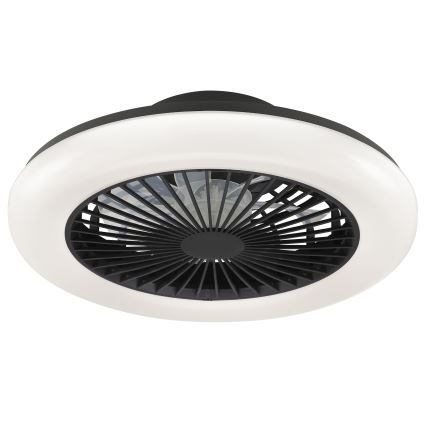 Brilliant - LED димируемо таванно осветително тяло с вентилатор MONTERO LED/20W/230V 2700-6500K Ø 42 см черно + дистанционно управление