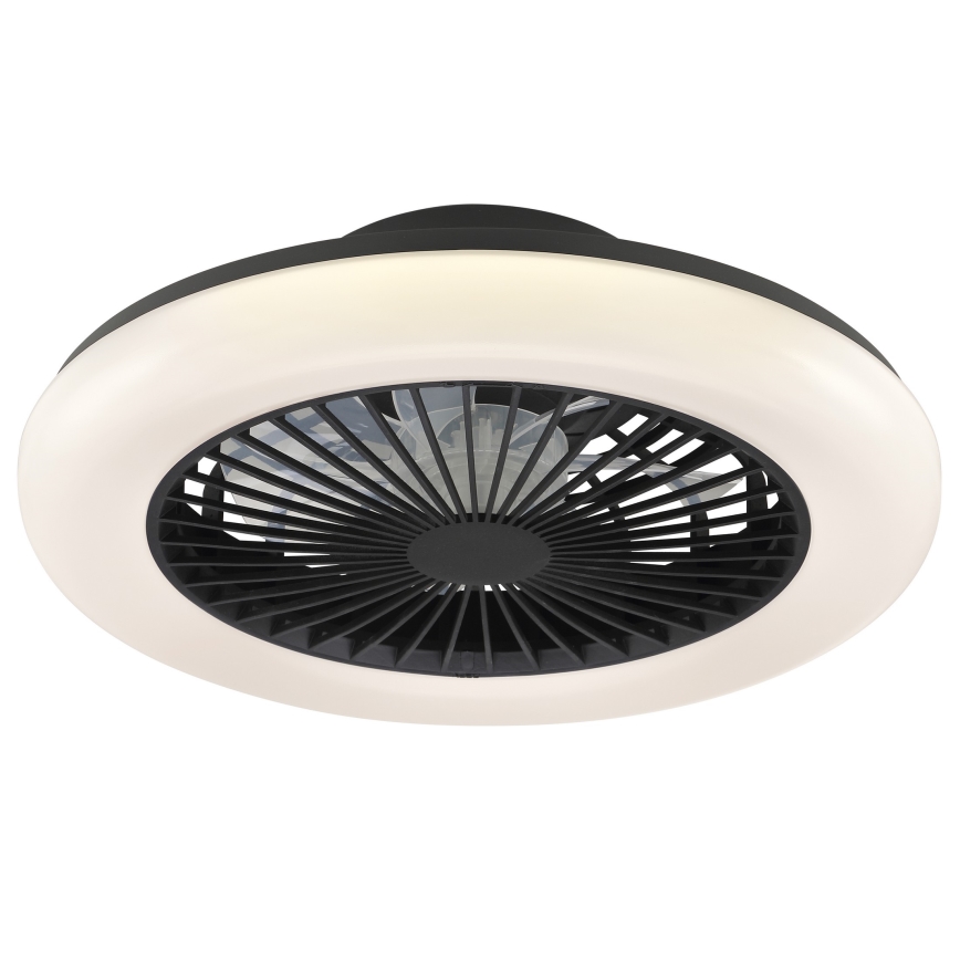 Brilliant - LED димируемо таванно осветително тяло с вентилатор MONTERO LED/20W/230V 2700-6500K Ø 42 см черно + дистанционно управление