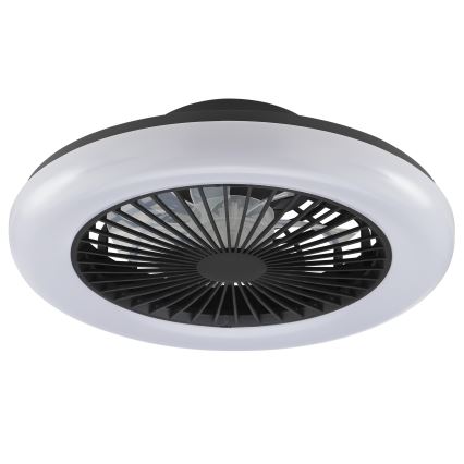 Brilliant - LED димируемо таванно осветително тяло с вентилатор MONTERO LED/20W/230V 2700-6500K Ø 42 см черно + дистанционно управление