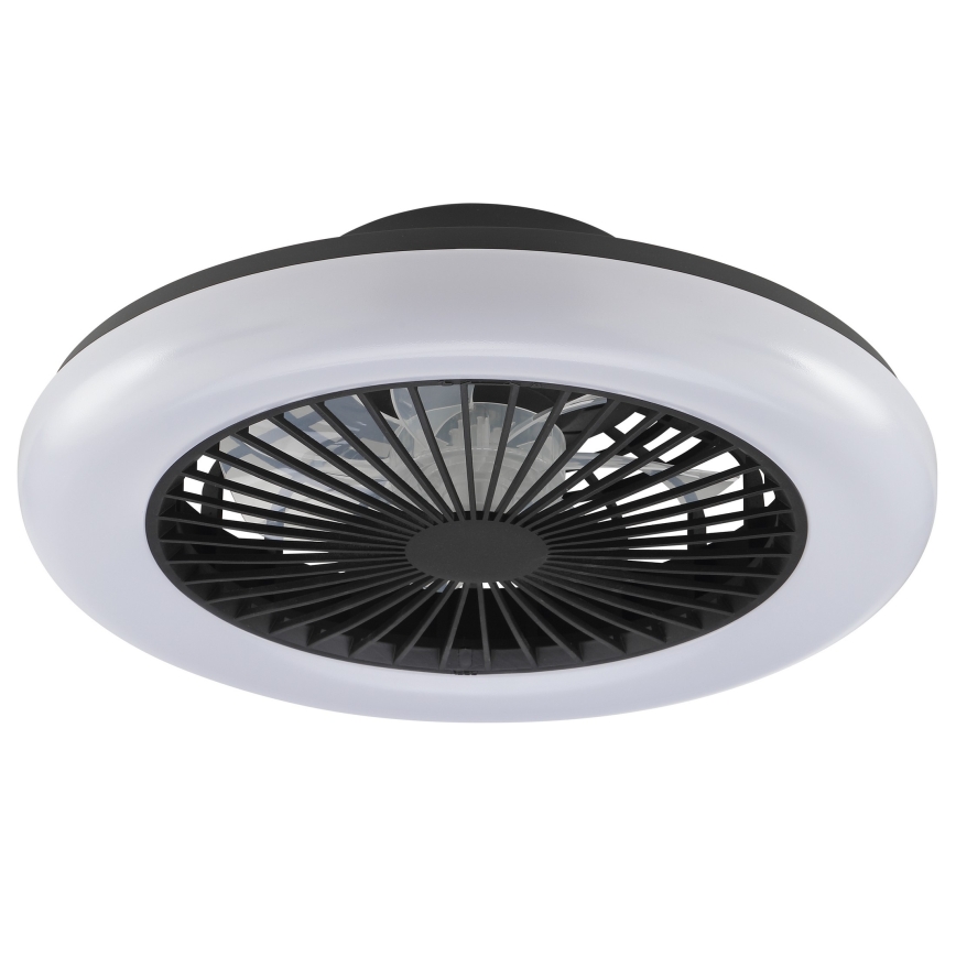 Brilliant - LED димируемо таванно осветително тяло с вентилатор MONTERO LED/20W/230V 2700-6500K Ø 42 см черно + дистанционно управление