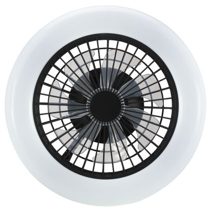 Brilliant - LED димируемо таванно осветително тяло с вентилатор MONTERO LED/20W/230V 2700-6500K Ø 42 см черно + дистанционно управление