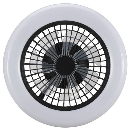 Brilliant - LED димируемо таванно осветително тяло с вентилатор MONTERO LED/20W/230V 2700-6500K Ø 42 см черно + дистанционно управление