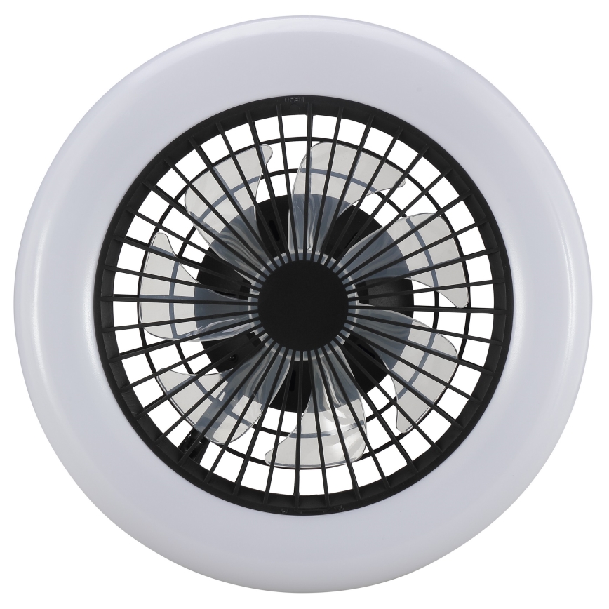 Brilliant - LED димируемо таванно осветително тяло с вентилатор MONTERO LED/20W/230V 2700-6500K Ø 42 см черно + дистанционно управление