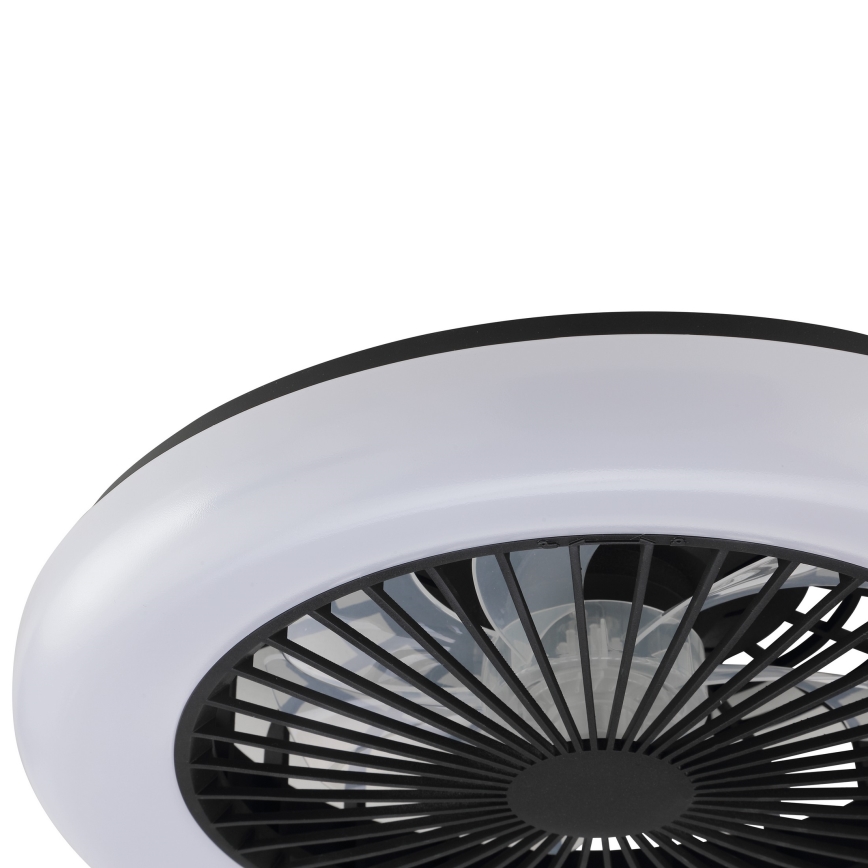 Brilliant - LED димируемо таванно осветително тяло с вентилатор MONTERO LED/20W/230V 2700-6500K Ø 42 см черно + дистанционно управление