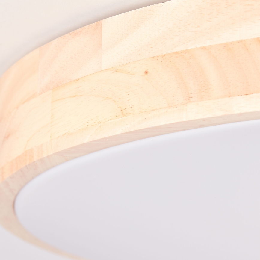Brilliant - Димируем таванен плафон SLIMLINE LED/60W/230V 3000-6500K диаметър 45 см, каучуково дърво, с дистанционно управление
