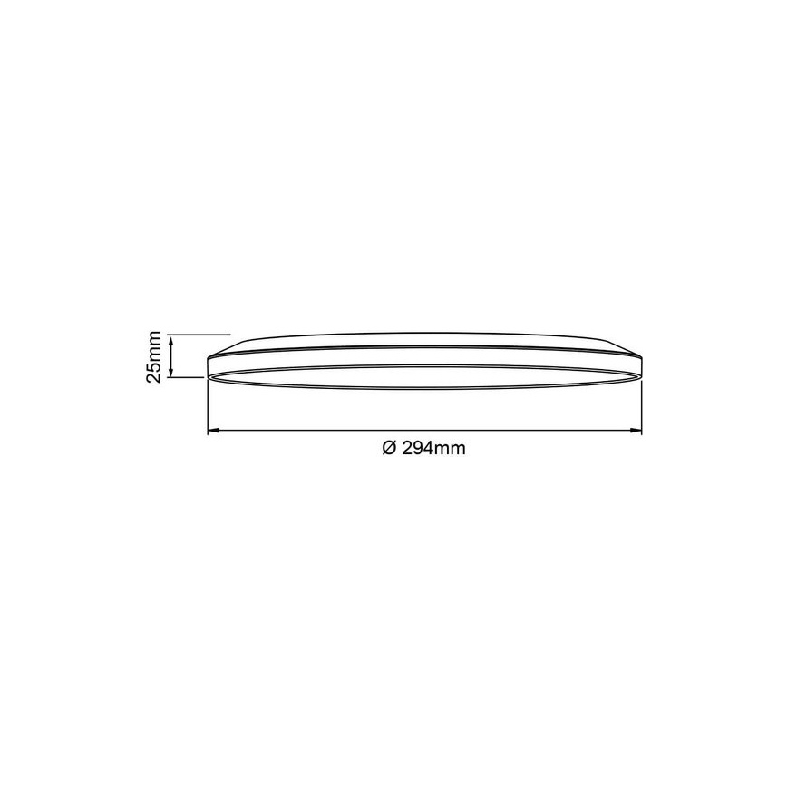 Brilliant - димируемо LED таванно осветително тяло SORELL LED/18W/230V 3000-6500K Ø 29 см бяло + дистанционно управление