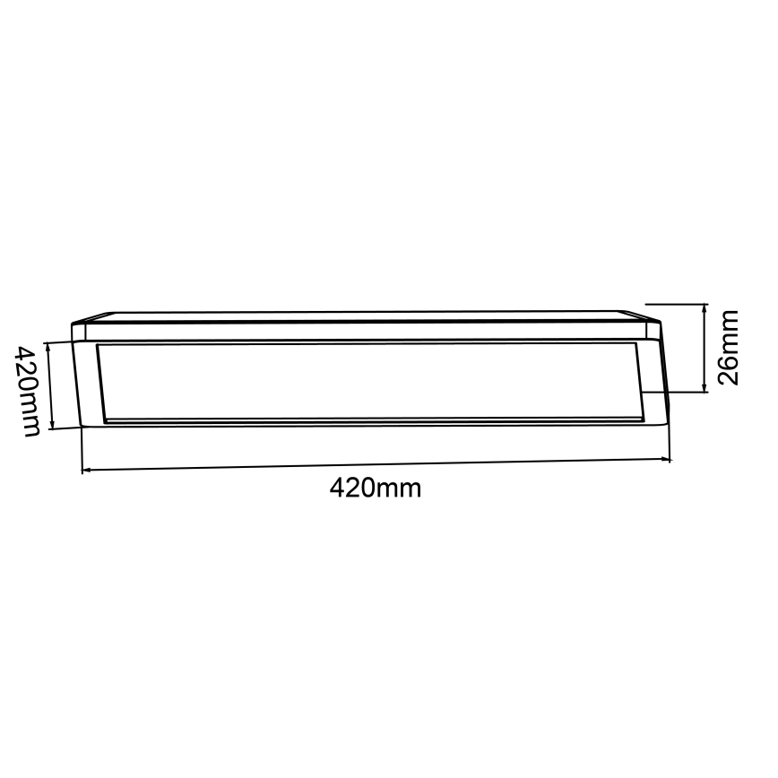 Brilliant - LED Димируемо таванно осветително тяло SORELL LED/24/230V 3000-6500K 42x42 cm черно + дистанционно управление