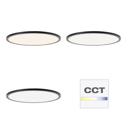 Brilliant - димируем LED таванен плафон TUCO LED/33W/230V 3000-6500K Ø 50 см черен + дистанционно управление