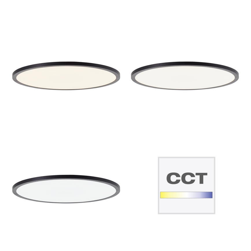 Brilliant - димируем LED таванен плафон TUCO LED/33W/230V 3000-6500K Ø 50 см черен + дистанционно управление