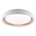 Brilliant - Димируемо LED таванно осветително тяло WALDO LED/24W/230V 3000-6500K Ø 38,5 cm бял/розово злато + дистанционно управление