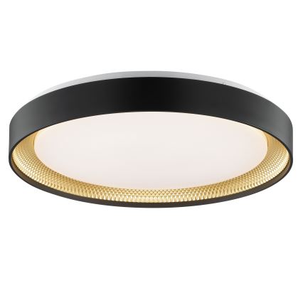Brilliant - LED димируемо таванно осветително тяло WALDO LED/36W/230V 3000-6500K Ø 48,5 cm черно/златисто + дистанционно управление