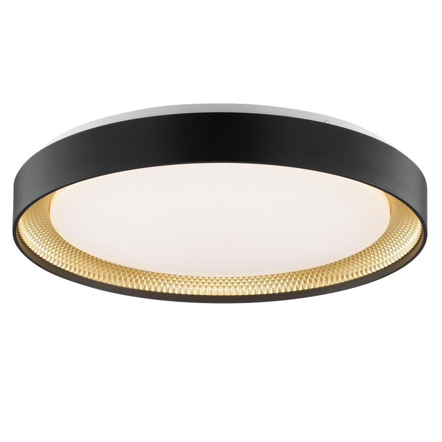 Brilliant - LED димируемо таванно осветително тяло WALDO LED/36W/230V 3000-6500K Ø 48,5 cm черно/златисто + дистанционно управление