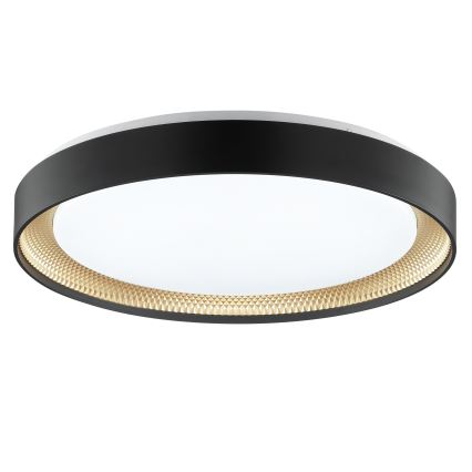 Brilliant - LED димируемо таванно осветително тяло WALDO LED/36W/230V 3000-6500K Ø 48,5 cm черно/златисто + дистанционно управление