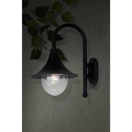 Brilliant - Екстериорен аплик BERNA 1xE27/60W/230V IP44 черен