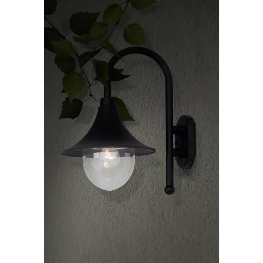 Brilliant - Екстериорен аплик BERNA 1xE27/60W/230V IP44 черен