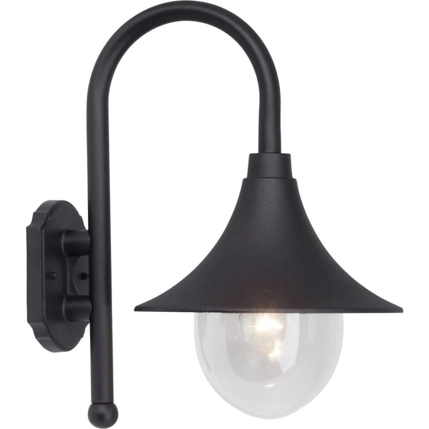 Brilliant - Екстериорен аплик BERNA 1xE27/60W/230V IP44 черен