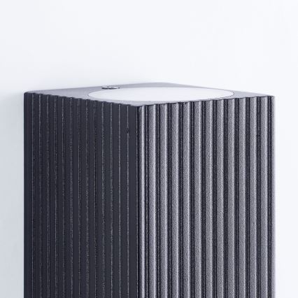 Brilliant - Екстериорен аплик JELANI 2xGU10/10W/230V IP44 черен